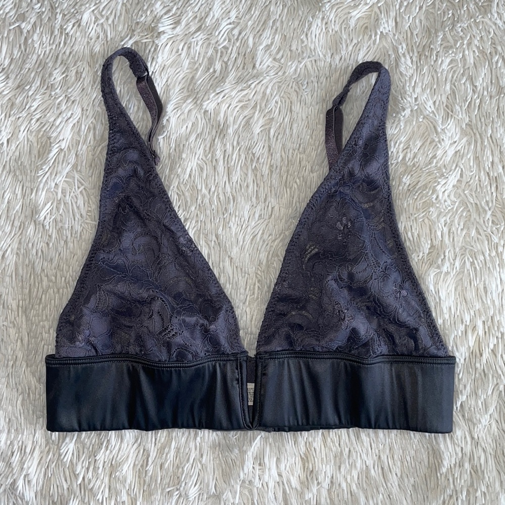 Free People Gray Lace Bralette
